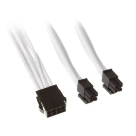 Silverstone kábel 8-Pin-EPS na 2x 4+4-Pin-ATX/EPS - 300mm biela (SST-PP07-EPS8W)