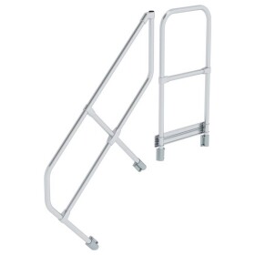 MUNK Günzburger Steigtechnik 600504 Munk Druhé madlo na schody s plošinou 45° 4 schody 1 ks; 600504