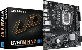 GIGABYTE B760M H V2 / B760 / LGA1700 / 2x DDR5 / 4x SATA III / USB / 1x PCIE x16 / 1x GLAN / 1x M.2 / mATX (B760M H V2)