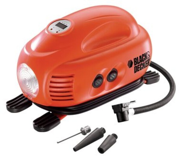 Blackamp;Decker ASI200 / Mobilný kompresor / DC12V / Max. tlak 8.3 bar / Prietok vzduchu 9.5 l-min / 3.1 m (ASI200)