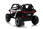 Mamido Mamido Elektrické autíčko Buggy UTV KCK 4x4 biele 24V | 800W | 50 kg | EVA | LED | 2,4Ghz | ECO koža