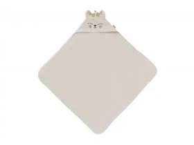 Jollein Osuška s kapucňou froté 75x75cm mačička Charlie (534-514-68134)