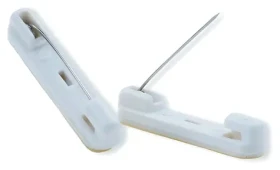 EuroSupplies Konferenčný špendlík s menovkou / Špendlík / Samolepiace / 35x7 mm / 100 ks