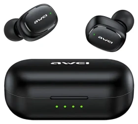 Awei T13 Pre čierna / Bezdrôtové slúchadlá / TWS / Bluetooth 5.1 / dobíjacia stanica (T13 Pro B)
