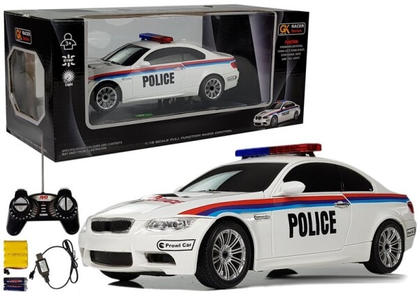 Mamido Elektrické autíčko na diaľkové ovládanie Polícia 1:18 R/C