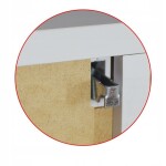 OLSEN SPA - Vrchný zrkadlová skrinka NICE s LED osvetlením - Rozmery skriniek - 70 × 64 × 15 cm OLNNIC70