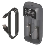 Emos BCL-20D / Nabíjačka batérií / Li- ION, LiFePO4, NiMH, NiCd / USB / 2 kanály (1603026000)
