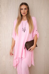 Súprava blúzka + nohavice s príveskom candy pink UNI
