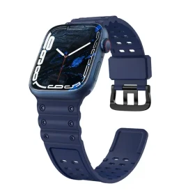 Hurtel Triple Protection remienok pre Apple Watch tmavo modrá / Remienok / 38/40/41 mm