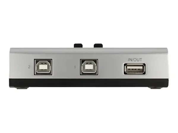 DeLock Prepínač USB 2.0 / 2x USB-B na 1x USB-A / manuálny / obojsmerný (87761)