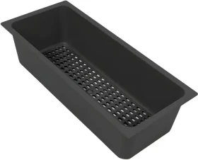 PYA Odkvapkávacia vložka do drezu čierna / Odkvapkávacia miska / Polyuretán / 400×170×110 mm (521019601)