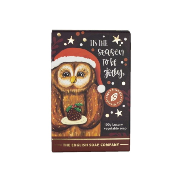 The English Soap Company Vianočné mydlo Christmas Owl - 100 g