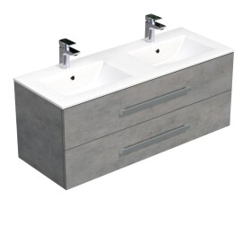 Kúpeľňová skrinka s umývadlom SAT Cube Way 120x53x46 cm betón mat CUBE461202BEMOD CUBE461202BEMOD