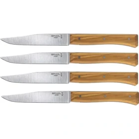Opinel Facette 11 cm oliva / Sada stolových nožov / 4 ks (2498)