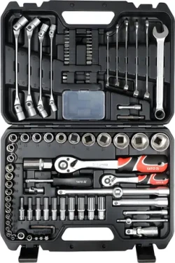 YATO Gola sada 1/2" a 1/4" 93 ks / Sada náradia / račne, nástavce, bity, kľúče / chrómvanádová oceľ (YT-38784)