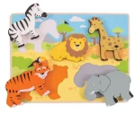 Bigjigs Toys Vkladacie puzzle safari (BJ327)