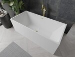 MEXEN/S - Nita vaňa voľne stojaca 170 x 80, biela, sifón a prepad zlatá 52091708000-50