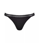 Dámske tangá GO Ribbed R C2P - BLACK - black 0004 - SLOGGI BLACK M
