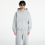 Mikina Nike Solo Swoosh Men's Full-Zip Fleece Hoodie Dk Grey Heather/ Lt Smoke Grey/ White L