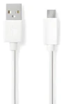 Nedis USB-A - USB-C biela / Dátový kábel / USB 2.0 / 15 W / 480 Mbps / 0,5 m (CCGL60600WT05)