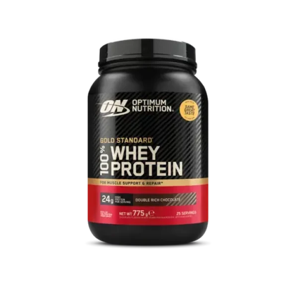 100% Whey Gold Standard - Optimum Nutrition (dvojitá bohatá čokoláda, 768 g) (4248-130-775g-doublerichchocolate)