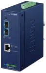 Planet IXT-900-2X1PD / Priemyselný konvertor / 10GBase-T PoE PD / 2x SFP+ 10GBase-X / IP40 / -40~75°C / SNMP (IXT-900-2X1PD)