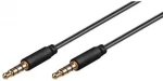 MicroConnect Slim audio kábel 4-pin Jack 3.5mm - Jack 3.5mm 1.5m čierna (IPOD017)