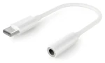 Cablexpert audio adaptér USB-C na 3,5 mm jack biela / Audio adaptér / USB-C / 3,5 mm jack (A-CM-3.5F-01)