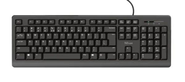 Trust Primo (CZ) čierna / drôtová klávesnica / CZamp;SK layout / USB-A (24150-T)