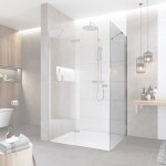 Mereo Fixné sklo, Novea, 116 x 200 cm, chróm ALU, sklo Číre, L/P prevedenie CK10403Z