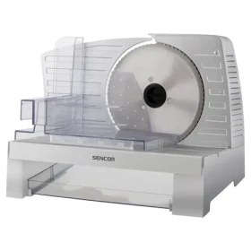 Sencor SFS 3050SL biela / Elektrický krájač potravín / šírka rezu: 0-23 mm / kotúč: priemer 170 mm / 100W (8590669296422)