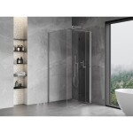 MEXEN/S - Mist-F sprchovací kút skladacie dvere pravá 85 x 85, transparent, chróm 8A6T-085-085-01-00-P