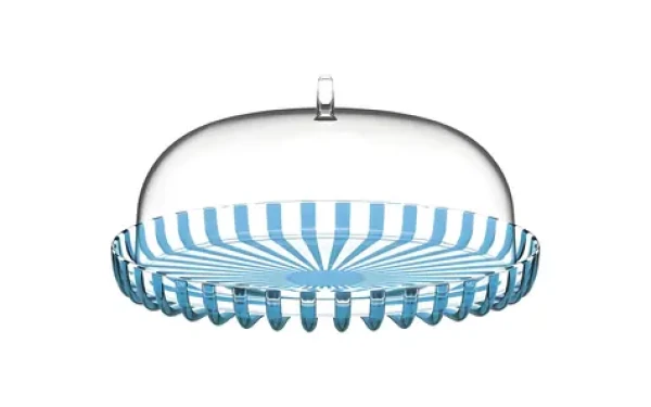 Guzzini DOLCEVITA tyrkysová / Podnos na tortu s vekom / O 31 cm / bioplast (12570048)