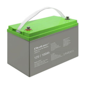 Qoltec Deep Cycle Gél Battery 53077 / Akumulátor / 12V / 100Ah (53077)