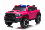 Mamido Mamido Elektrické autíčko Dodge Ram ružové s majákmi 4x4 | 12V10Ah
