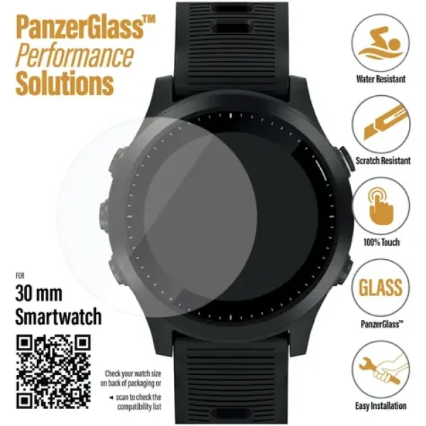 PanzerGlass Tvrdené sklo pre Samsung Galaxy Watch 41 mm čierna (3602)