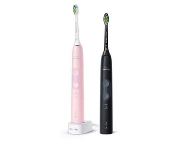 Philips Sonicare ProtectiveClean 4500 HX6830-35 / elektrická zubná kefka / 2 režimy / BrushSync / 2ks-čierna a ružová (HX6830/35)