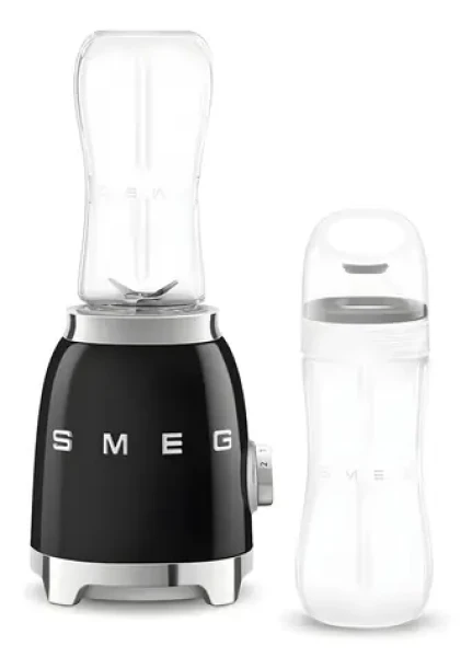 SMEG PBF01BLEU čierna / Smoothie mixér / 300 W / 0,6 l / 2 rýchlosti (PBF01BLEU)
