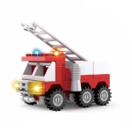 BLOXO 259867 Kompatibilná stavebnica hasiči auto 53 ks