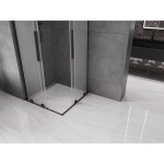 MEXEN/S - Velar L Duo sprchovací kút, posuvné dvere 90 x 90, dekor, čierna 871-090-090-02-33-70