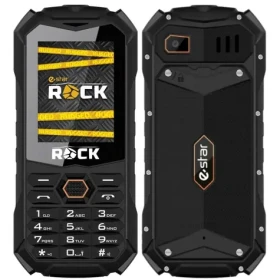 ESTAR ROCK čierna / 2.4" / Dual-SIM / Bluetooth / microSD / LED svietidlo / FM rádio / 1800 mAh (5292210123456)
