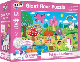 Galt Veľké podlahové puzzle Víly a jednorožce