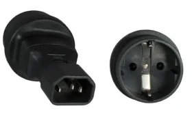 MicroConnect Power Adapter C14 - Schuko čierna (PE14CEEAD)