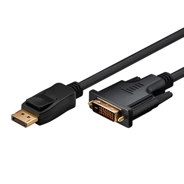 Kábel DisplayPort - DVI 24+1 čierny / Video kábel / 2 m / pozlátené konektory / 1080p