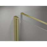 MEXEN/S - Mist-B sprchovací kút dvere krídlové 100 x 95, transparent, zlato kartáčovaná 8A2T-100-095-55-00
