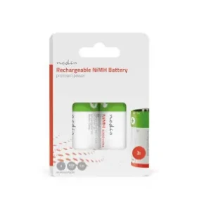 Nedis Dobíjacia Ni-MH batéria D 2 ks / 1.2 V DC / 4000 mAh / Prednabité / HR20 (BANM40HR202B)