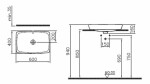 Umývadlo na dosku VitrA Metropola 60x40 cm bez otvoru pre batériu 5668-003-0012 5668-003-0012
