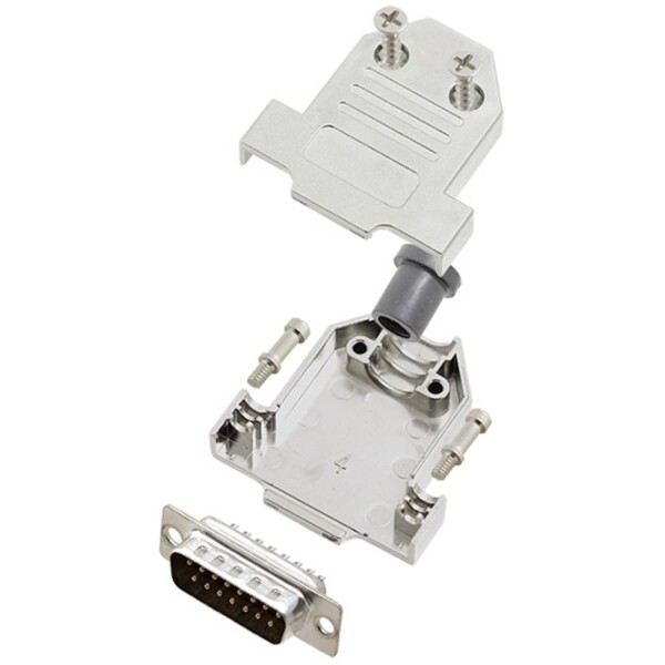 TRU COMPONENTS TCDTNT15MDBPK 7709604 sada D-SUB kolíkové lišty 180 ° Pólov: 15 spájkovaný 1 ks; 7709604