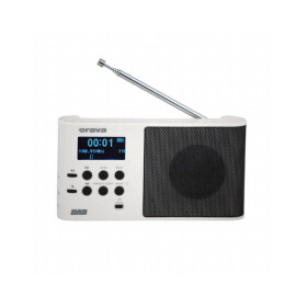 Orava DAB W biela / Vreckové rádio / DAB / FM / LCD (DAB W)