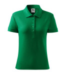 Bavlnené polo tričko Heavy stredne zelené 2XL